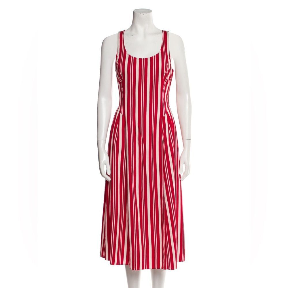 Jason Wu Striped Scoop-Neck Sleeveless Dress, NWT, Size 0 - Picture 4 of 8